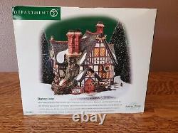 BNIB Dept 56 THROUGH THE WOODS ANIMATED MOUNTAIN TRAIL & STAGHORN LODGE