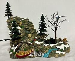 DEPARTMENT 56 MILL FALLS Heritage Working Waterfall Village Accessories Retired