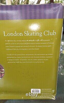 DEPT 56 Christmas LONDON SKATING CLUB DICKENS VILLAGE Series All PARTS WORKING