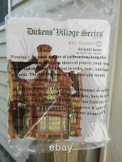 DEPT 56 DICKENS' Village LEA HURST HOUSE NIB (T) Still Sealed