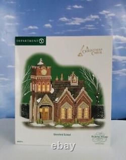 DEPT 56 Dickens A Christmas Carol GLENSFORD SCHOOL! Scrooge, Rare, Excellent