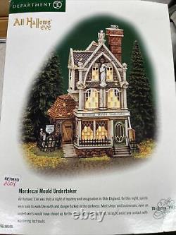 DEPT 56 Dickens Village All Hallows' Eve MORDECAI MOULD UNDERTAKER! Halloween