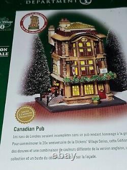 DEPT 56 Dickens Village CANADIAN PUB! Beautiful details, Ale, Bar, Drinks, Beer