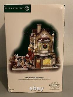 DEPT 56 Dickens Village CHARLES DARBY PERFUMERY! Victorian Scents Shop Store NEW