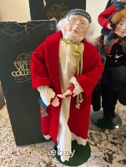 DEPT 56 Heritage Village Dickens Christmas Carol Doll Scrooge, Cratchits & Tim