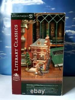 DEPT 56 Literary Classics SHERLOCK HOLMES 221B BAKER STREET! Dickens, London