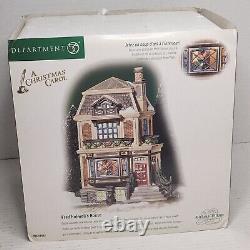 Department 56 A Christmas Carol Fred Holiwell's House Peek Inside 56.58492 WORKS