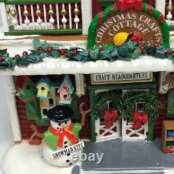 Department 56 Christmas Crafts Cottage Snow Village House Lighted Holiday Rare