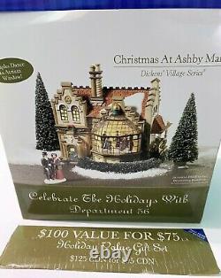Department 56 Christmas at Ashby Manor Dickens' Village Series #56.58732 Tested
