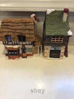 Department 56 Dept. Original Shops Of Dickens' Village Set of 7 Christmas Houses