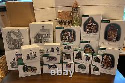 Department 56 Dicken's Village Lot of Buildings & Scene's Lot Of 25 Sets/House's