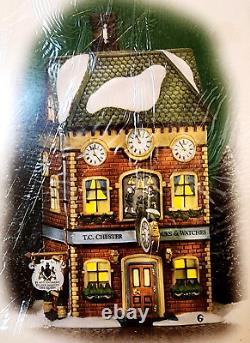 Department 56 Dickens' Village #58726 T. C. Chester Clocks & Watches New