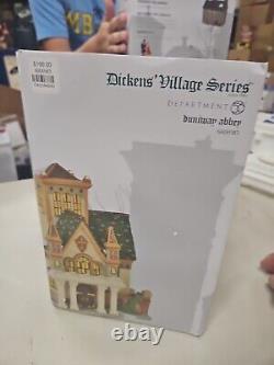 Department 56 Dickens Village Duniway Abbey Lit Building 6000583 RARE NEW