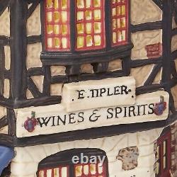 Department 56 Dickens' Village E Tipler Agent Wine Spirits Buil. FREE SHIPPING
