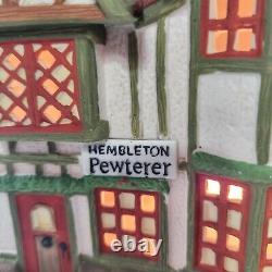 Department 56 Dickens Village Hembleton Pewterer 58009 Retired 1992 Christmas