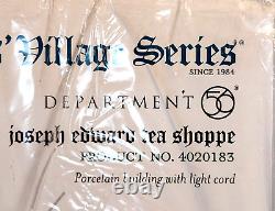 Department 56 Dickens' Village Joseph Edward Tea Shoppe #4020183 Sealed