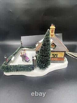 Department 56-Dickens Village- London Skating Club 58700 Tested