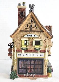 Department 56 Dickens Village SWIFT'S STRINGED INSTRUMENTS Lighted 2006 building