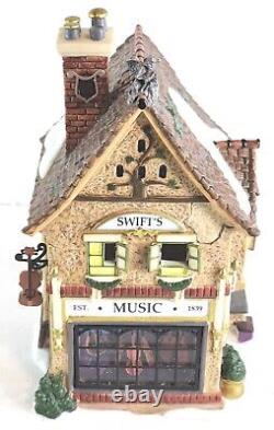 Department 56 Dickens Village SWIFT'S STRINGED INSTRUMENTS Lighted 2006 building