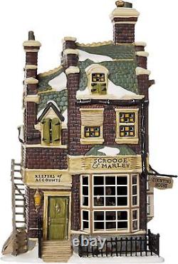 Department 56 Dickens' Village Scrooge And Marley Counting House Lit Building