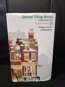 Department 56 Dickens' Village Scrooge And Marley Counting House Lit Building