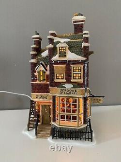 Department 56 Dickens Village Scrooge and Marley Counting House Sign Lighted