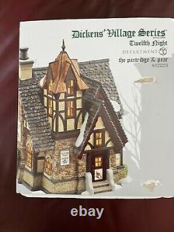 Department 56 Dickens Village The Partridge and Pear Building 4025253 -NEW