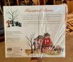 Department 56 Haunted Barn Gift Set, Halloween Village Brand New in plastic wrap