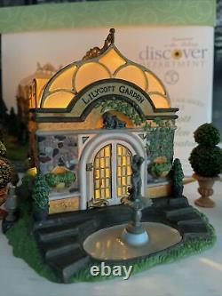 Department 56 Lilycott Garden Conservatory Figurine Fountain Dickens Village