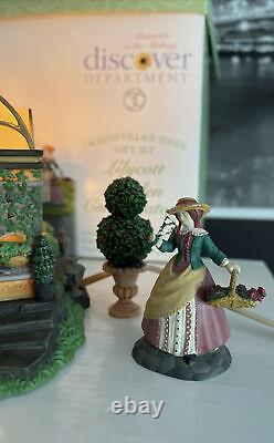 Department 56 Lilycott Garden Conservatory Figurine Fountain Dickens Village