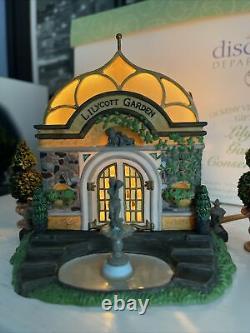 Department 56 Lilycott Garden Conservatory Figurine Fountain Dickens Village