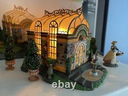 Department 56 Lilycott Garden Conservatory Figurine Fountain Dickens Village