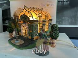 Department 56 Lilycott Garden Conservatory Figurine Fountain Dickens Village