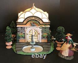Department 56 Lilycott Garden Conservatory Great Condition Figurine Fountain