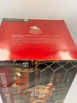 Department 56 Literary Classics Sherlock Holmes 221B Baker Street #58601 New