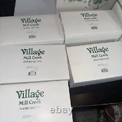 Department 56 Mill Creek Village Lot 52618 And More. 15 Boxes Of The Set