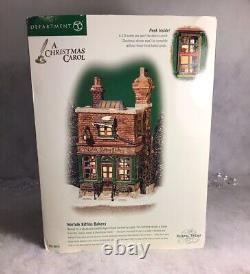 Department 56 Norfolk Biffins Bakery A Christmas Carol Retired 58491 + Box Light