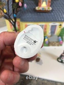 Department 56 Snow Village Easter -Happy Easter House Gift Set #55090 Rare