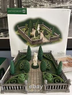 Department 56 The Dickens' Village Series Formal Gardens Rare 58551 Mint In Box