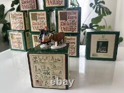 Department 56 Twelve Days of Dickens Village Set of 10 (Missing 9 and 12) MINT