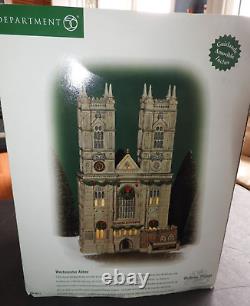 Department 56 WESTMINSTER ABBEY Dickens Village Series 56 58517 withlight & Box