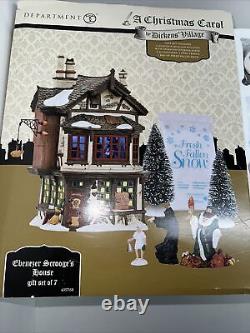 Department 56 dickens village a christmas carol scrooge's house set of 7