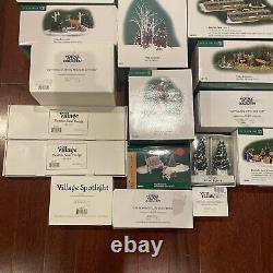Department Dept 56 Collection Huge Lot of 21 Boxes with Accessories Heritage