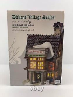 Department Dept 56 Dickens Village Series Splendid Cod Fish and Chips No. 808868