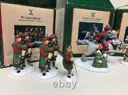 Dept 56 12 Days of Christmas Dickens Village 1-12 Complete Set With Sign