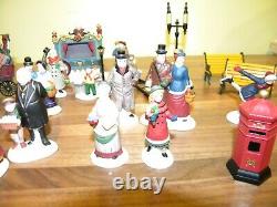 Dept 56 Christmas Dicken's Village Lot of 13 Town Figures and Accessories