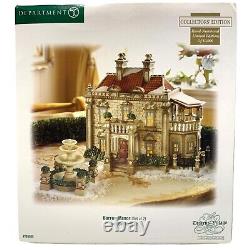 Dept 56 Christmas Dickens Village Barrow Manor Set of 2 Limited Edition Fountain