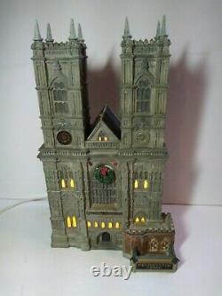 Dept 56 Christmas Dickens Village Westminster Abbey No Box Wreath Retired 58517
