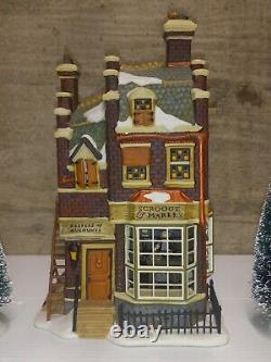 Dept 56 Dicken's Village Scrooge & Marley Counting House 5 Pcs Gift Set RETIRED