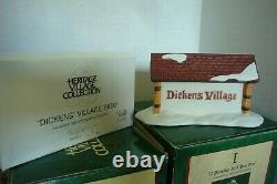 Dept 56 Dickens 12 Days Of Christmas Complete Set All 12 + Sign All Iob